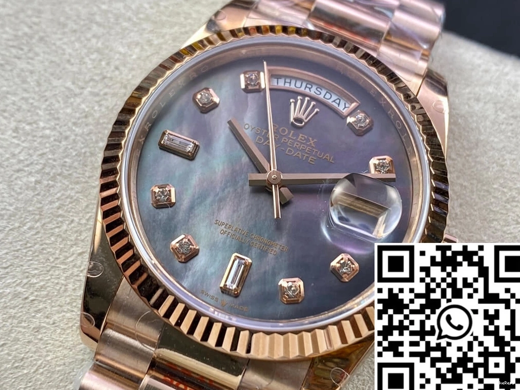 Rolex Factory 36MM GM 118235 Date Day Gold Rose 0411